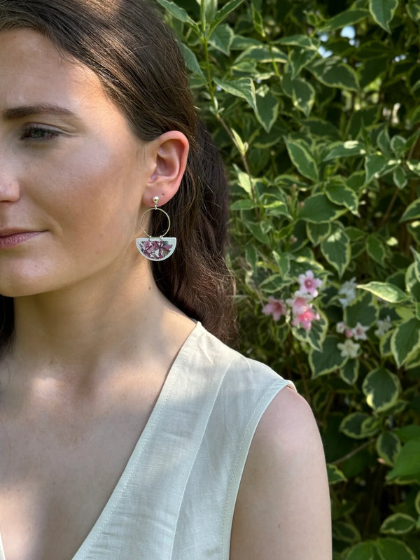 GG Designs - Bloom in Purple Blossom Earrings