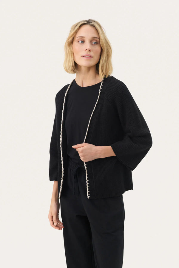 Part Two TrittePW Black Cardigan
