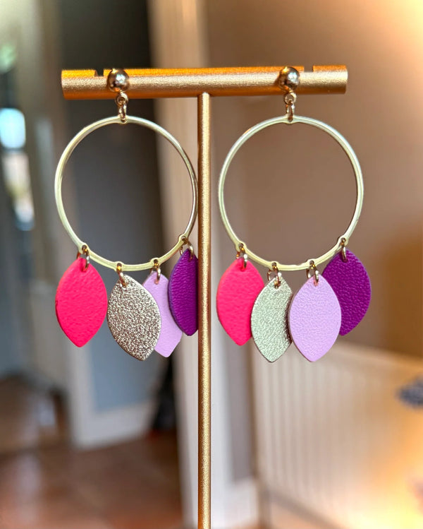 Boho Pink Earrings