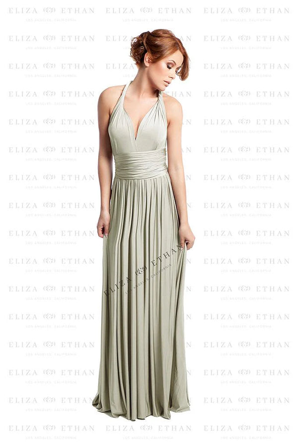 Light Gray Multiwrap Dress